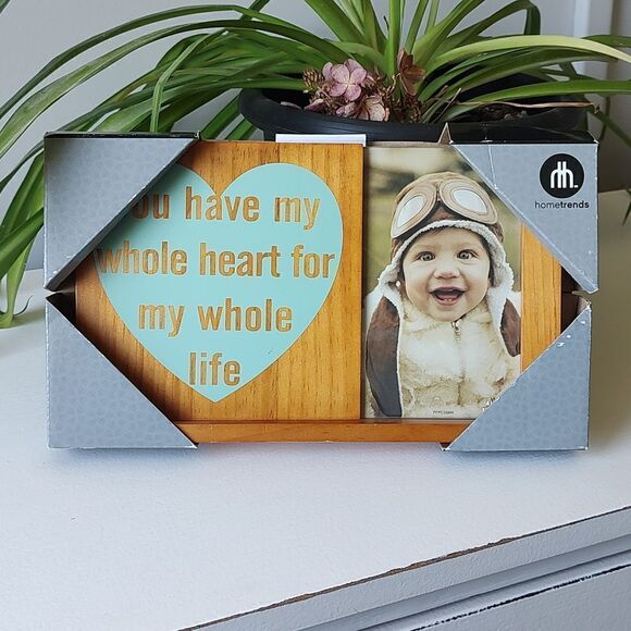 New You Have My Whole Heart For My Whole Life Hometrends 4x6 Tabletop Frame - Picture 1 of 9